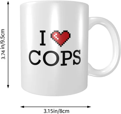 Vista 2 de Coffee Mugs Funny I Love Cops Mug Funny Coffee Mug For Men Funny Coffe Mug