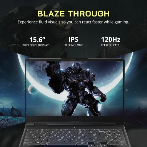 Vista 3 de LENOVO IdeaPad Gaming 3 - Laptop para juegos, pantalla FHD de 15.6 pulgadas de 120 Hz, AMD Ryzen 5 6600H, 64 GB de RAM, SSD PCIe de 2 TB, NVIDIA