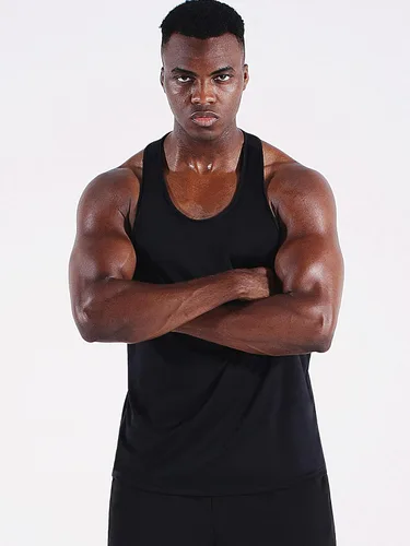 Vista 2 de NELEUS Men's 3 Pack Running Tank Top Dry Fit Y-Back Athletic Workout Tank Tops