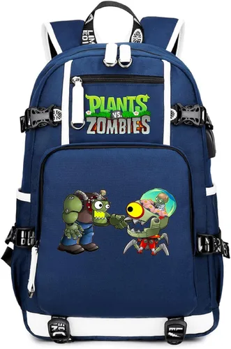 Vista 21 de ISaikoy Game Plants vs. Zombies - Mochila de hombro para libros, mochila escolar, color 1