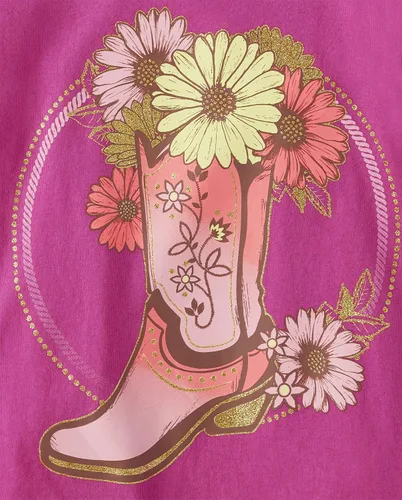 Vista 2 de The Children's Place Camiseta estampada Fair Vibes para niñas