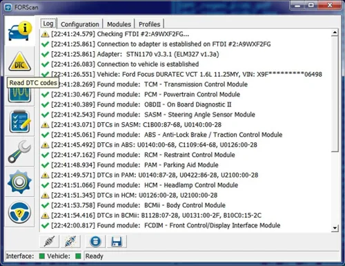 Vista 6 de VINT-TT55502 ELM327 USB modificado para FOSCAN ELMconfig FOCCCUS HS-CAN / MS-CAN