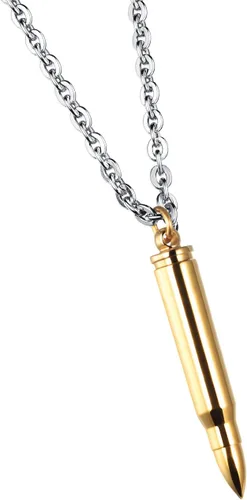 Vista 10 de Coco Park collar con colgante de bala acero inoxidable pulido, urna conmemorativa para guardar cenizas Negro