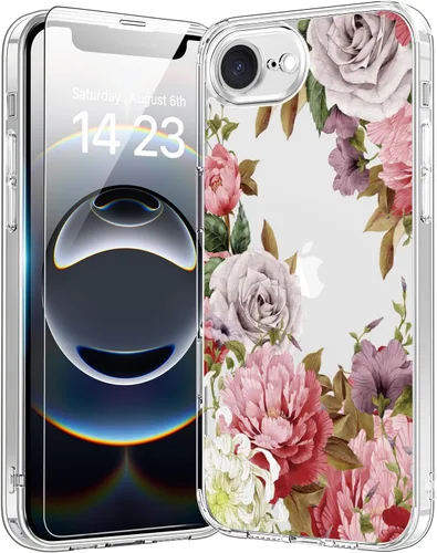 Vista 55 de bicol - Funda protectora a prueba de golpes para iPhone 15 Plus, funda delgada de acrílico transparente y diseños modernos para niña y mujer, 6.7