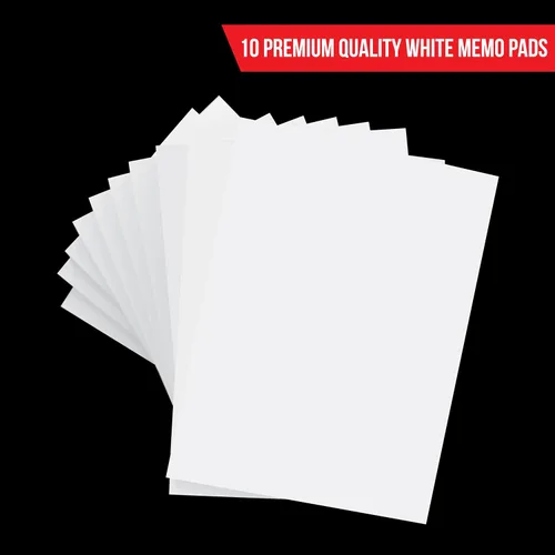 Vista 2 de Bloc de notas blanco liso – Bloc de notas – Bloc de notas – Bloc de notas – Bloc de notas en blanco – 10 blocs de 50 hojas en cada bloc de notas