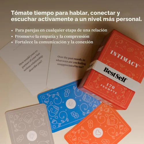 Vista 7 de BestSelf Intimacy Deck - 170 tarjetas de conversación para parejas