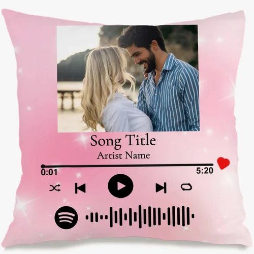 Vista 7 de Personalized Birthday Photo Pillow Case Using one Central Picture with Custom Text Creating a Festive Cushion That Also Holds Gift Meaning