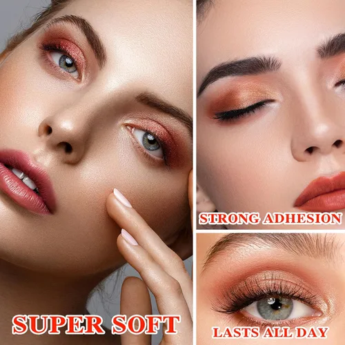 Vista 4 de Paleta de sombra de ojos desnudos de 10 colores, paleta de sombra de ojos mate nude, paleta de sombra de ojos con pigmento de purpurina natural, A+B
