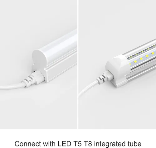 Vista 22 de Paquete de 4 cables de conexión hembra a hembra de 2 pies para luz LED T5 2FT hembra a hembra