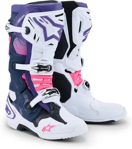 Vista 47 de Alpinestars Tech 10 Botas de motocross (Ultravioleta/Negro, 11)