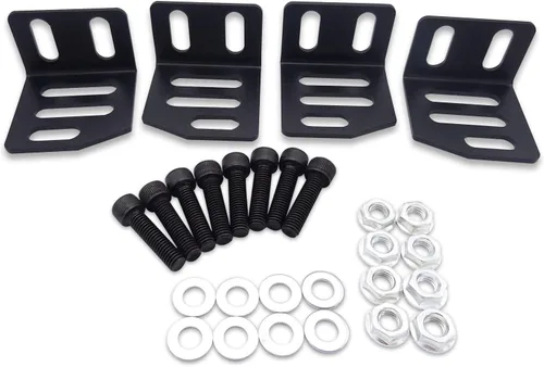 Vista 4 de Soportes de montaje laterales ajustables universales súper bajos compatibles con asiento de carreras RNG Recaro Racing Bride