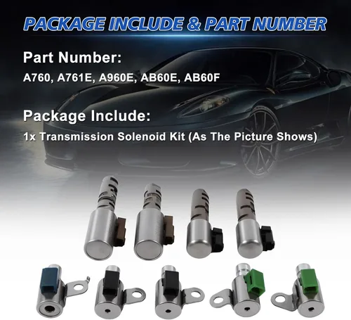 Vista 3 de Kit de solenoide de cambio de transmisión A760 para Lexus Tundra GS300 GS350 GS430 GX460 IS250 IS350 RC200t RC300 RC350 4Runner Reemplazar OE A760