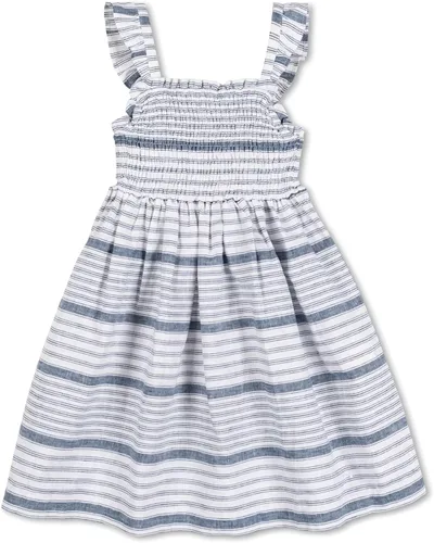 Vista 7 de Vestido delantal con volantes marino