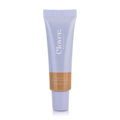 Vista 13 de Clover Skin Is In Serum Foundation Suero facial hidratante, base ligera, libre de crueldad animal y vegano, con escualano y cera de semillas de 10