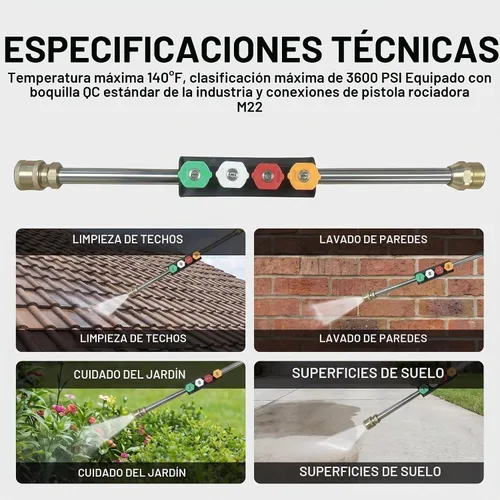 Vista 5 de 308494074 Pistola pulverizadora para lavadora de alta presión, 16 pulgadas