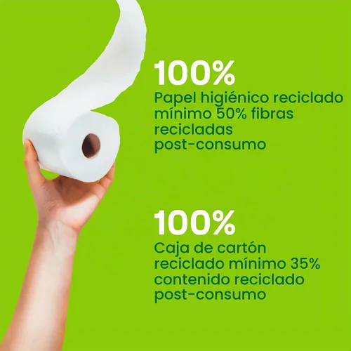 Vista 5 de Seventh Generation - Papel higiénico (2 capas, 100 % papel reciclado, 500 hojas, 60 unidades), color blanco