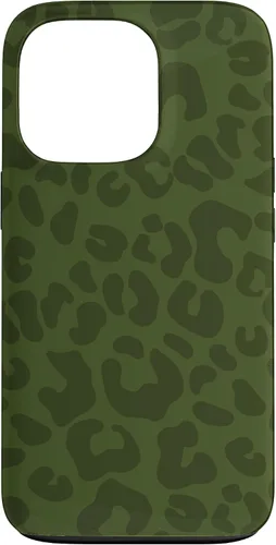 Vista 10 de Olive Military Green Cheetah Leopard Print Animal Skin Case for iPhone 17