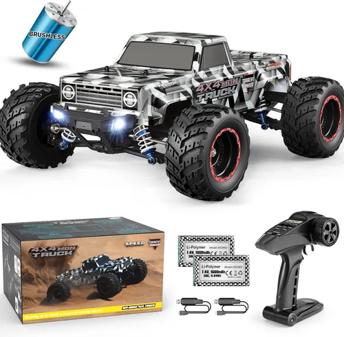 Vista 7 de HAIBOXING Autos RC a escala 1:12 903 Camión Monstruo RC, velocidad de 23.6 mph, Autos RC de hobby rápidos para niños y adultos, juguetes de regalo