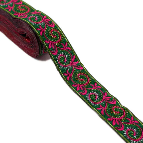 Vista 13 de MSCFTFB Patrones de pasley - Cinta de tela de jacquard, cintas de tela tejida con flecos para accesorios de ropa, correas de adorno, cinturones
