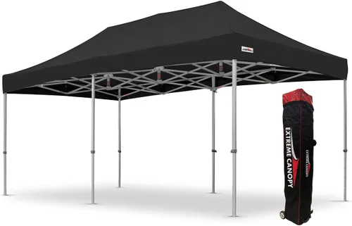 Vista 30 de Extreme Canopy Tienda de campaña desplegable instantánea de aluminio resistente comercial (rojo, 10 pies x 10 pies)