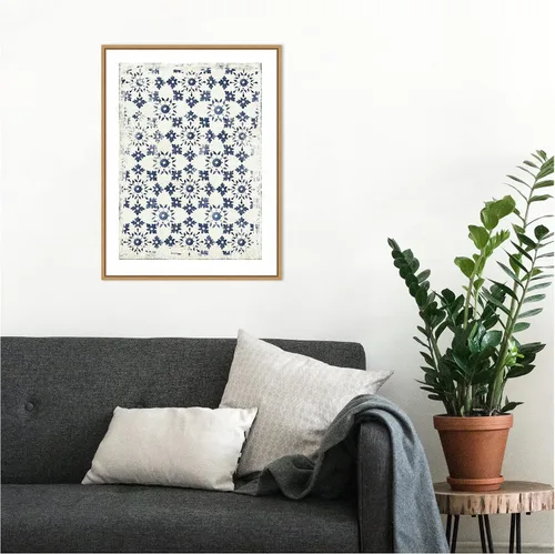 Vista 9 de Amanti Art Lienzo enmarcado para pared, 24 x 18 pulgadas, azul marino, Geo III por Aimee Wilson, lienzo enmarcado para pared, arte abstracto