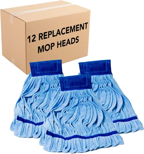 Vista 10 de Arkwright - Repuesto de cabezal de trapeador de microfibra, resistente, sin pelusas, súper absorbente y seguro para blanqueador, esencial para Azul