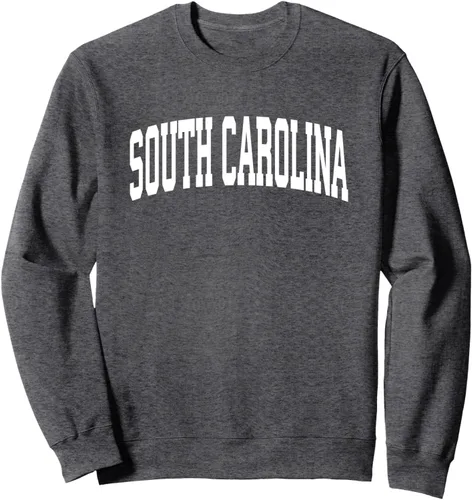 Vista 4 de Carolina del Sur sudadera deportes regalo de estilo universitario, Jaspeado oscuro