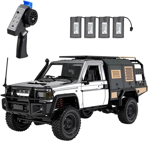 Vista 16 de 82S RC Rock Crawler Truck, caja de cambios de 2 velocidades, negro