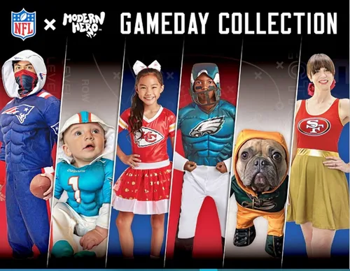 Vista 3 de MODERN HERO Disfraz de tutú para puerta trasera de la NFL para niña