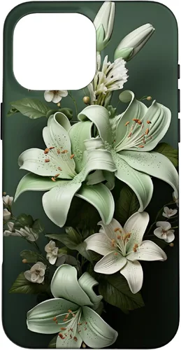 Vista 18 de Funda para iPhone 12 mini Sage green Wildflower Aesthetic Flower