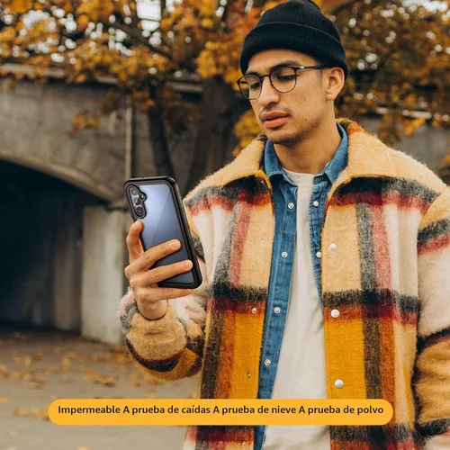 Vista 7 de Lanhiem Funda para teléfono Samsung Galaxy A15 5G, IP68 impermeable a prueba de polvo con protector de pantalla, funda protectora de cuerpo completo