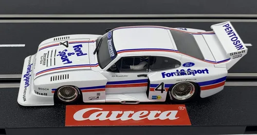 Vista 2 de Carrera 30926 Ford Capri Zakspeed Turbo Lili Reisenbichler No. 4 - Ranura digital a escala 1:32, vehículo de carreras, tragamonedas digitales