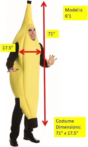 Vista 2 de Rasta Imposta - disfraz de plátano para adulto