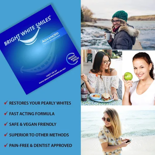 Vista 3 de Bright White Smiles Paquete de recarga de jeringa de gel blanqueador dental de peróxido de carbonamida al 44 % paquete de recambio de peróxido