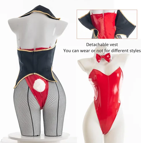 Vista 3 de LTAKK Traje cosplay de conejita, disfraz de anime estilo criada