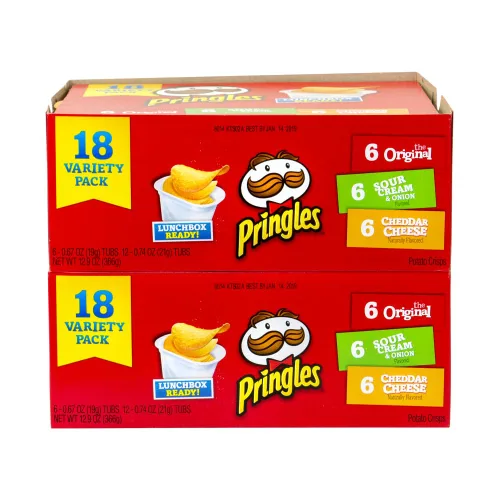 Vista 2 de Pringles Papas fritas - Paquete de 36 / Tubos de 0.74 oz