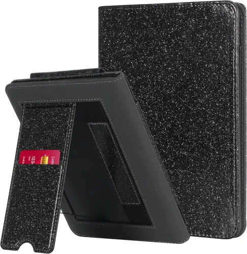 Vista 8 de CoBak Funda con soporte para Kindle Paperwhite - Funda de piel sintética duradera con función de apagado y encendido automático, ranura