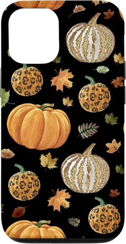 Vista 26 de iPhone 16 Falling leaves Autumn and Pumpkin Happy Fall Phone Case