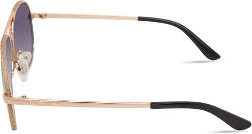 Vista 3 de GUESS Gafas de sol clásicas Aviator Pilot para mujer