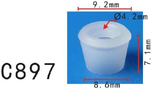 Vista 56 de Autobahn88 - Clip de remache tipo push-in para parachoques, compatible con Renault (OEM: 054000001R) (Paquete de 20)