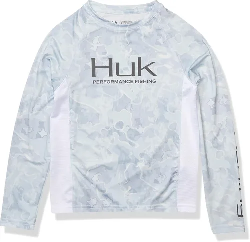 Vista 13 de HUK Camisa unisex de camuflaje Pursuit para niños Camisa de manga larga para niños Sotavento de roble musgoso