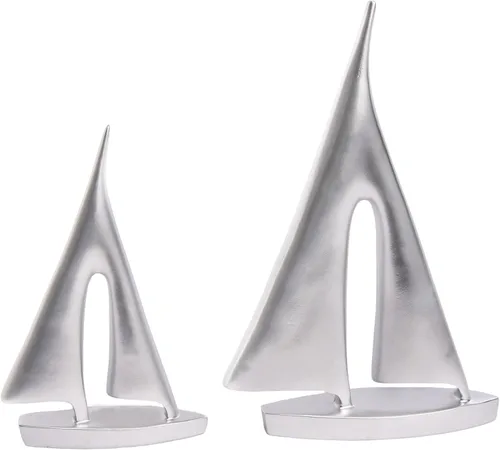 Vista 9 de Saysmile Esculturas modernas para decoración del hogar, adorno de decoración de velero, decoración de estatua de barco, esculturas artísticas