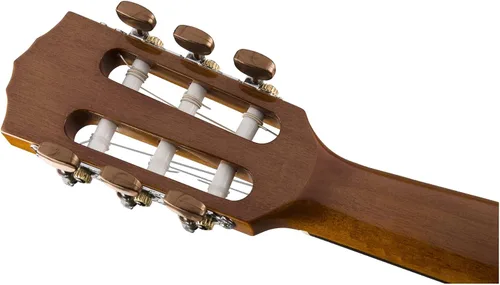 Vista 5 de Fender CN-60S - Guitarra acústica de cuerda de nailon para concierto, con 2 años de garantía, natural