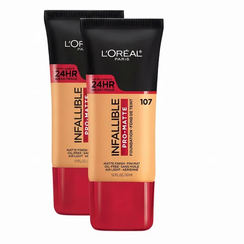Vista 40 de L'Oreal Paris Cosmetics Makeup Infallible Pro-Matte - Base líquida de larga duración, arena, 1 onza líquida