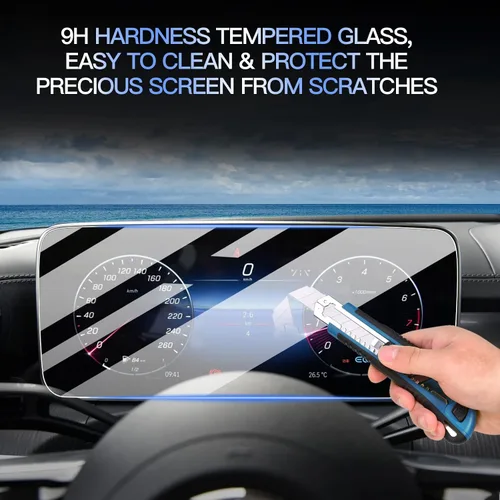 Vista 3 de LUWU - Protector de pantalla para Benz Clase C W206 2021-2023 de 12.3 pulgadas 2022 Benz W206 Accesorios 2023 Benz W206 Protector de pantalla