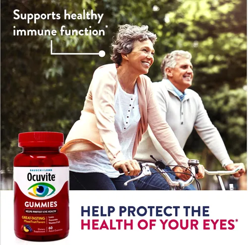 Vista 6 de Ocuvite Gomitas Eye Health, sabores mixtos de frutas, 60 unidades (paquete de 2)