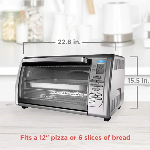 Vista 11 de Black & Decker Horno tostador , Posiciones de doble rack, N/A