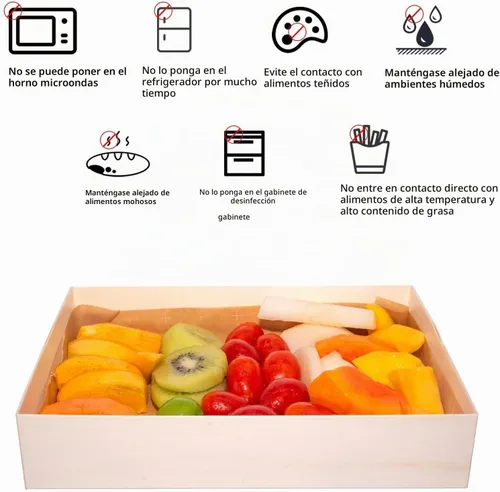 Vista 3 de Contenedores desechables de madera Bento To Go para comida, 25 piezas, cajas Bento asiáticas de madera para llevar con tapas, caja de panadería a