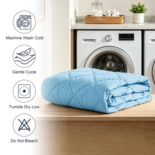 Vista 7 de BEDSUM - Edredón de microfibra para cuna, 39 x 47 pulgadas, color aguamarina Lightweight Toddler Blanket for Boys Girls Nursery, Machine Washable