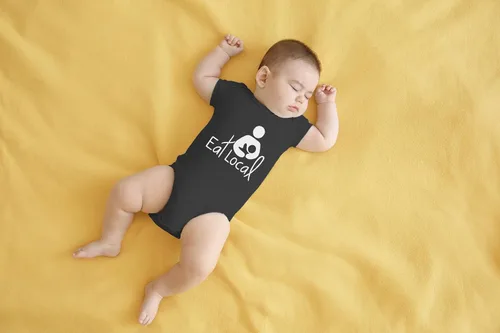 Vista 15 de AW Fashions Eat Local - Body para bebé, divertido y adorable mameluco para recién nacidos, traje unisex